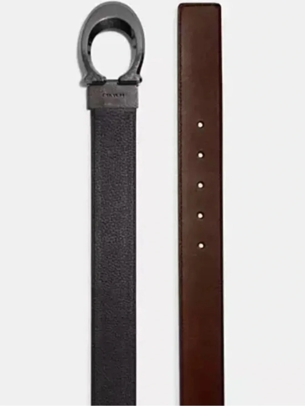 COACH Signature Buckle Cut-To-Size Reversible Belt, 38 Mm